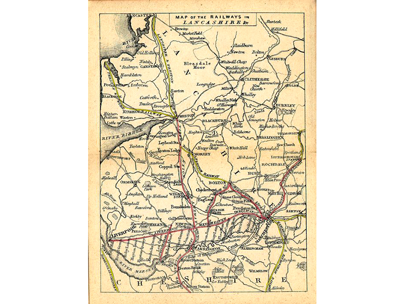 Bradshaws railway time tables and assistant to railway travelling with illustrative maps and plans. 1839. Signatura RTRM 0005