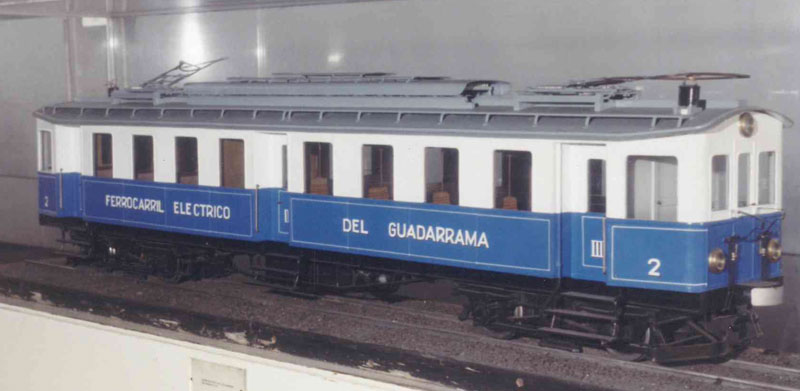 Modelo del automotor elctrico del Ferrocarril del Guadarrama