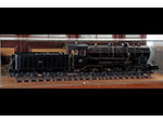 Modelo de locomotora de vapor tipo 240, serie 1100 de MZA, galardonada en la Exposicin Iberoamericana de Sevilla de 1929 (Talleres Generales de MZA, Ingeniero-jefe Manuel Villar Lopesino, Madrid, 1929). Escala: 1:10. Medidas: 45 x 203 x 30 cm. - Pieza IG: 00340