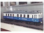 Modelo de automotor elctrico para va estrecha del Ferrocarril del Guadarrama. (dcada de 1940). Escala 1:10. Medidas: 49 x 199 x 38 cm. - Pieza IG: 00703