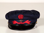 Gorra de oficial de Comunicaciones de RENFE (Fbrica de Gorras Alcaraz, Espaa, dcada 1960) - Pieza IG: 02302