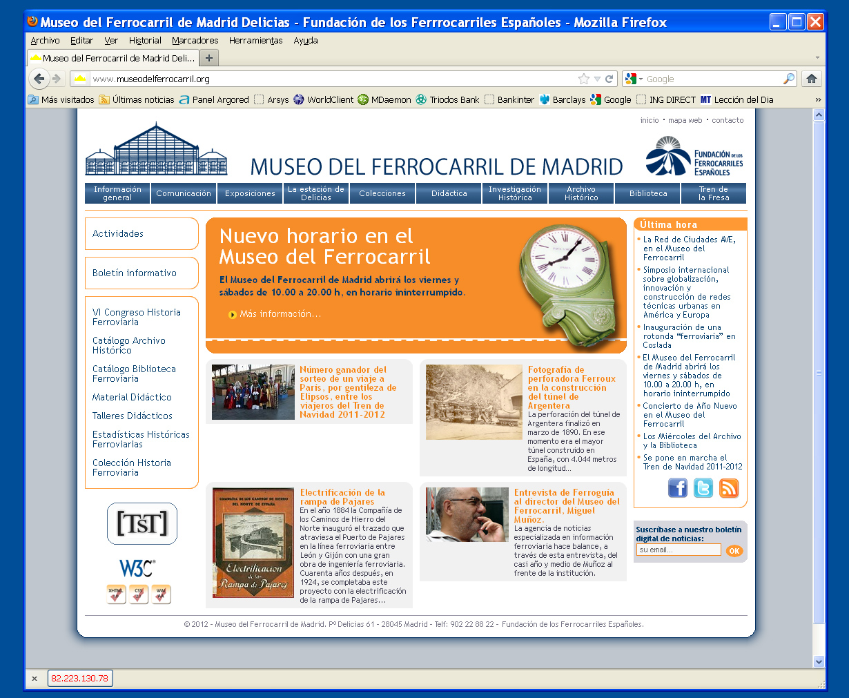 Actualidad del Museo